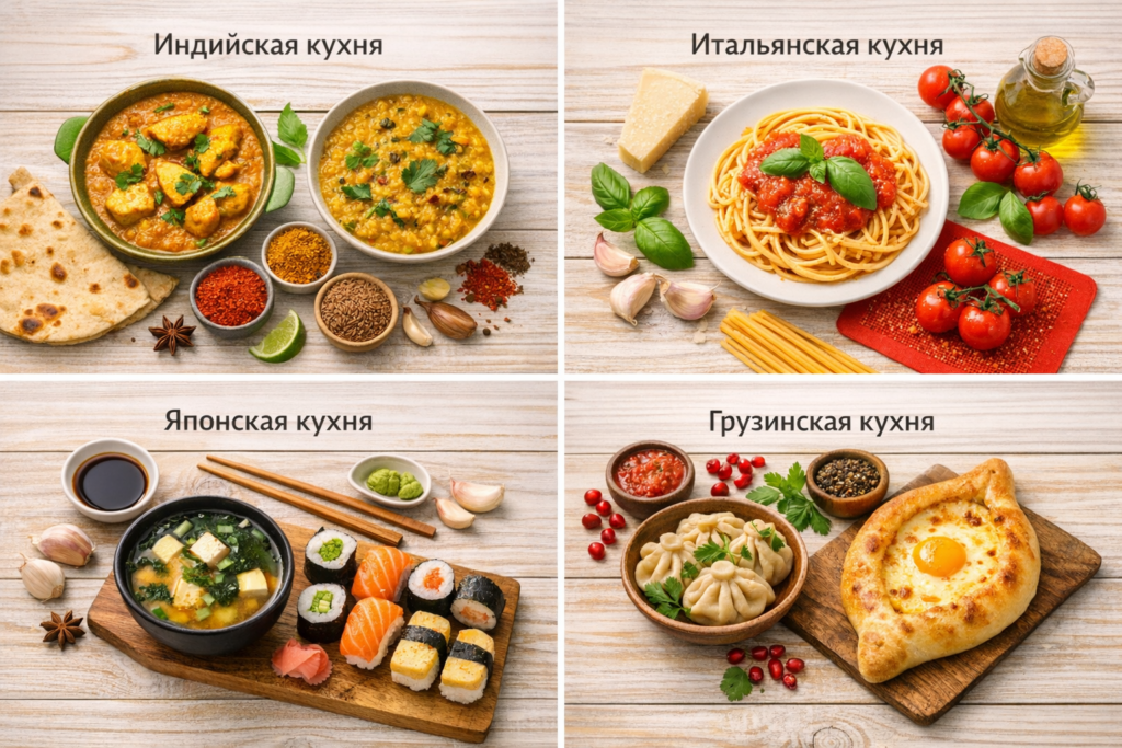 Подборки блюд разных стран и культур — яркие вкусы, необычные сочетания и новые идеи для вдохновения