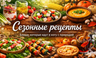 Сезонные рецепты — блюда, которые идут в ногу с природой: весенние, летние, осенние и зимние блюда с овощами, фруктами и пряностями.